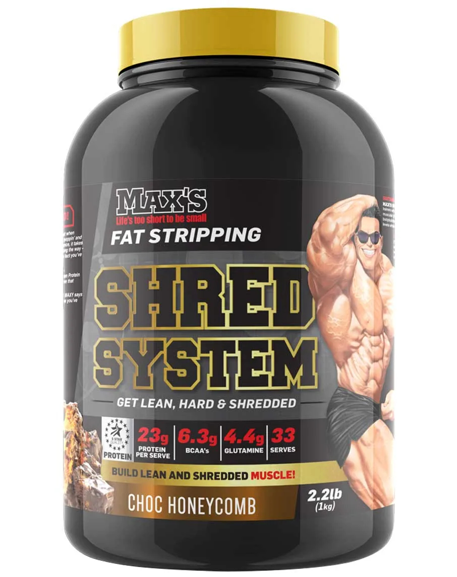 Max’s Supplements Shred System Whey Isolate & Casein