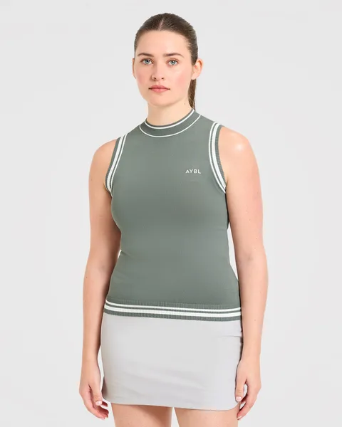 Classic Knitted High Neck Vest – Hillside