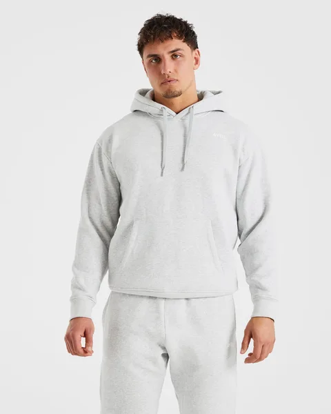 Essential Hoodie – Grey Marl