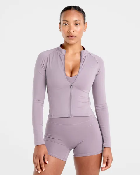 Staple Zip Jacket – Mauve Purple