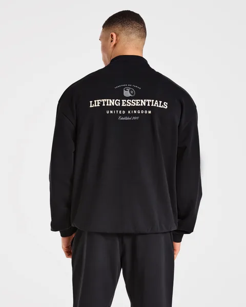 Apex Lifting Essentials 1/4 Zip Pullover Zwart/Crème