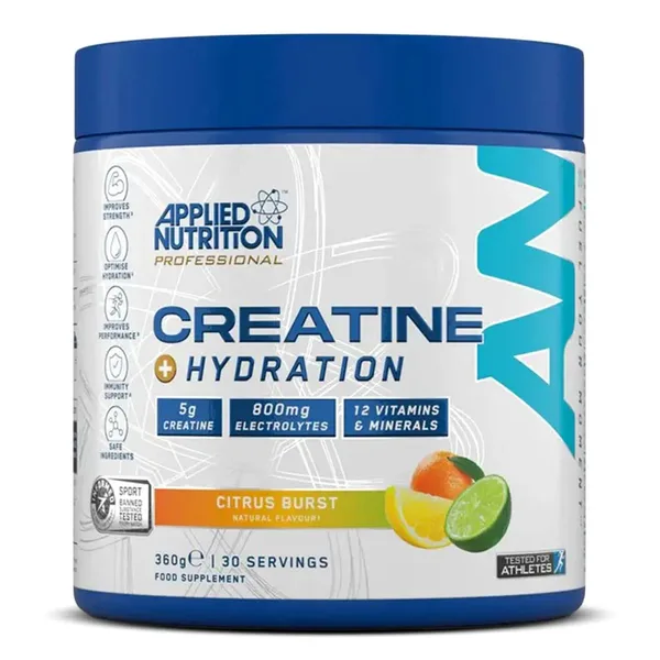 Creatine + Hydration, Citrus Burst, 360g