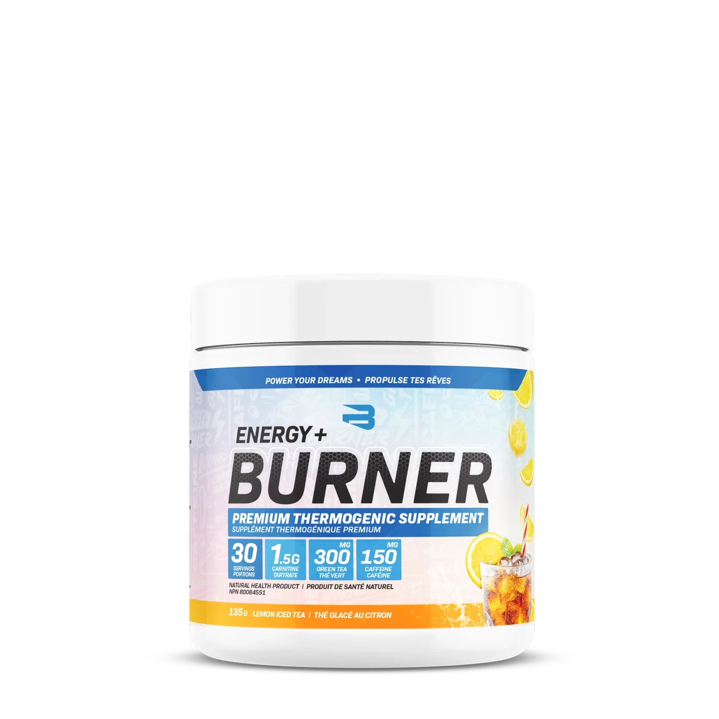 Energy + Burner Lemon Iced Tea