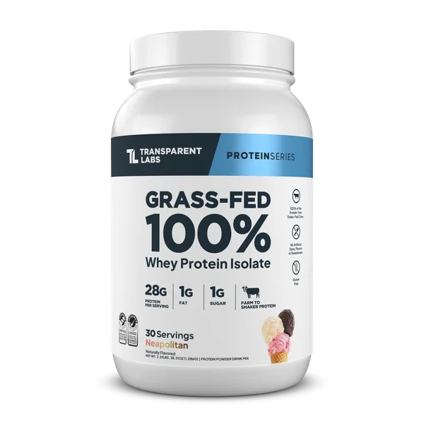 Grass-Fed Whey Protein Isolate Neapolitan
