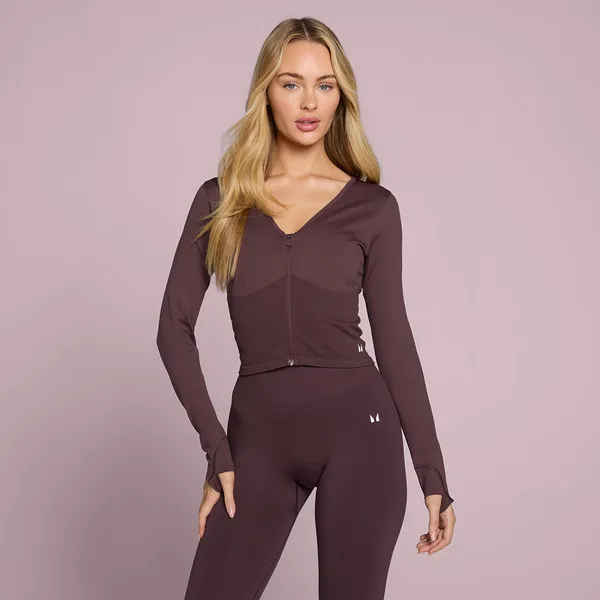 MP Dames Tempo Naadloze Cropped Jas Fudge L