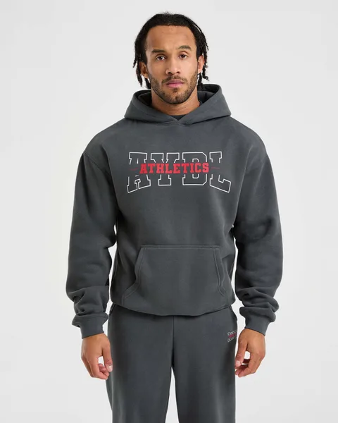 Athletics Oversized Hoodie Charcoal