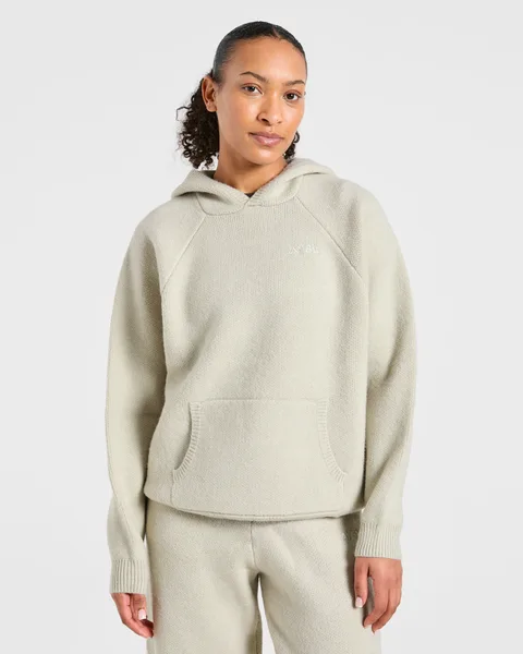 Soft Oversized Knitted Hoodie Seasalt