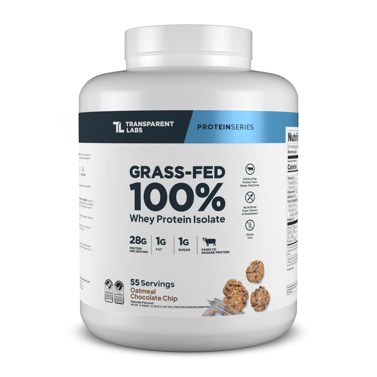 Grass-Fed Whey Protein Isolate – Oatmeal