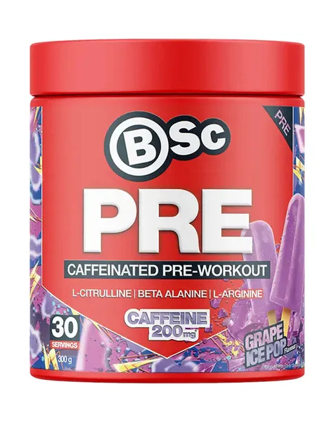 PRE Caffeinated Pre-Workout Grape Ice Pop 30 Serves
