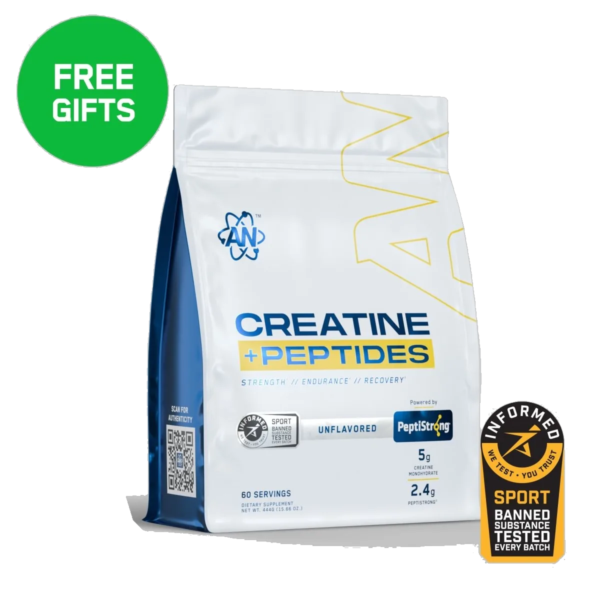 Creatine Monohydrate + Peptide 444g