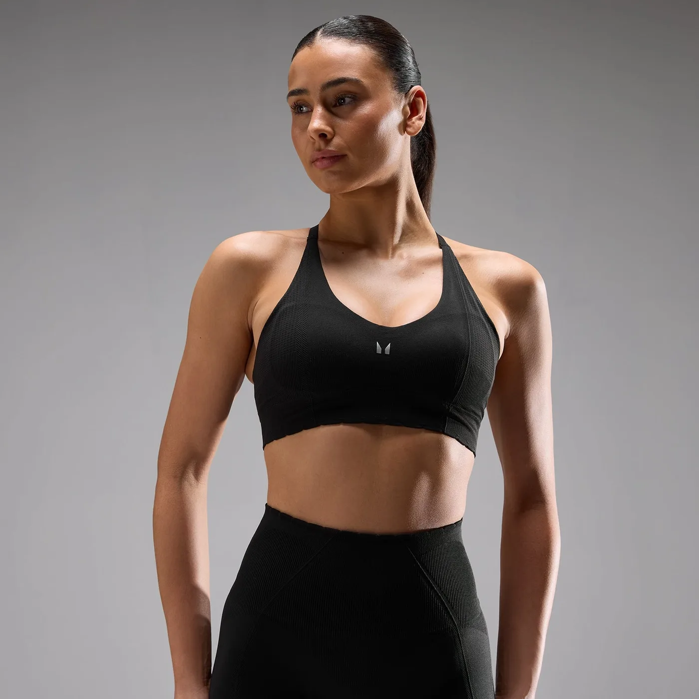 MP Tempo Ultra Seamless Sport-BH Damen Schwarz XL