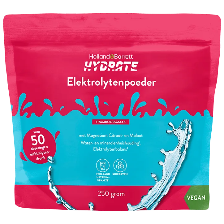 Hydrate Elektrolytenpoeder Framboossmaak