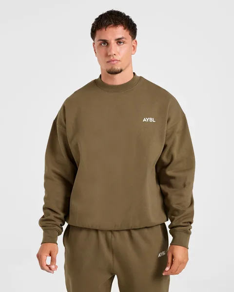 Essential Oversized Sweater Olive