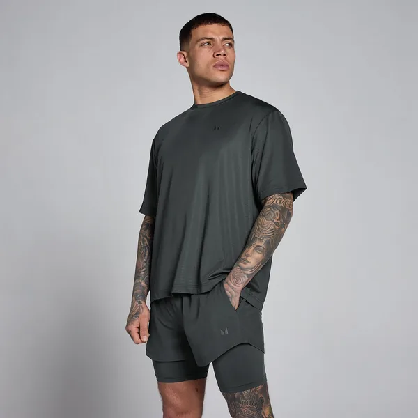 MP Men's Hybrid Oversized Mesh T-Shirt Gewassen L