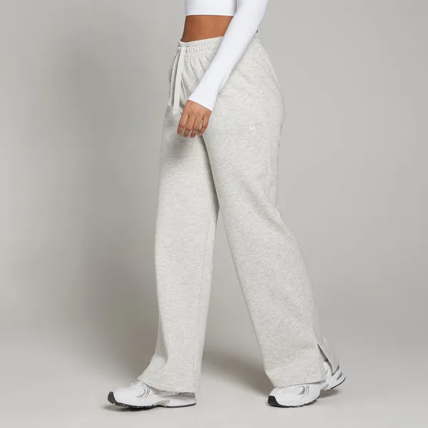 MP Basics joggingbroek met rechte pijpen voor dames Gemêleerd lichtgrijs M