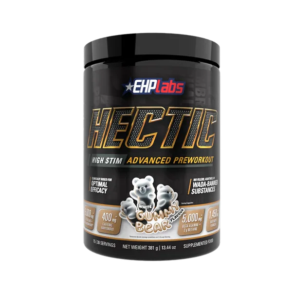 EHPlabs HECTIC Pre-Workout White Gummy Bear