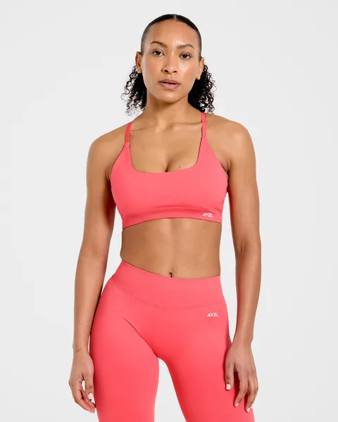 Enhance Seamless Sports Bra Summer Coral