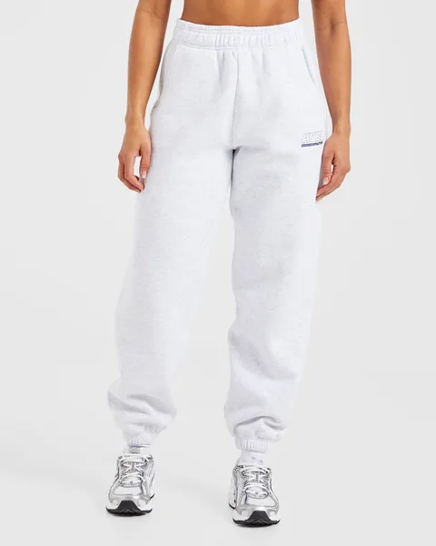 Athletics Track Oversized Joggers Heather Grey/Navy