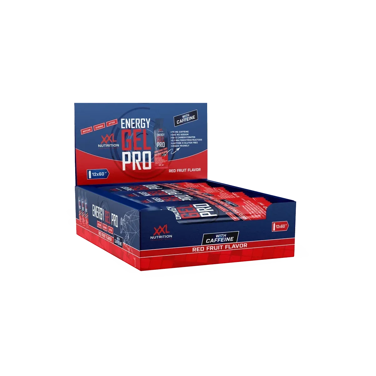Energy Gel Pro Fruit (with caffeine) 12 Pack