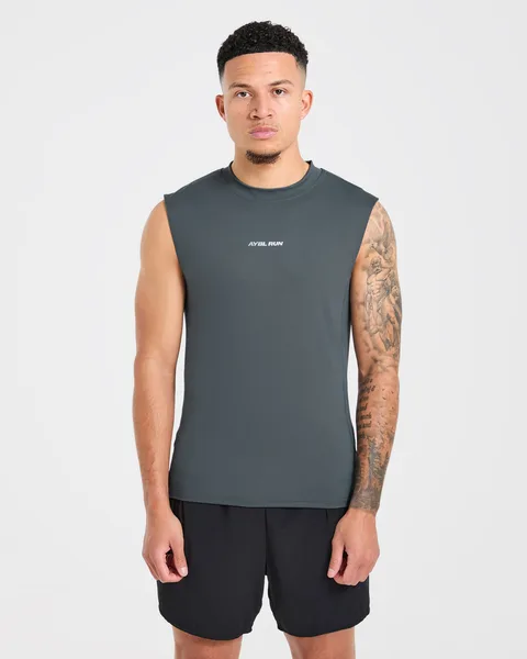 Run Slim Tank Slate