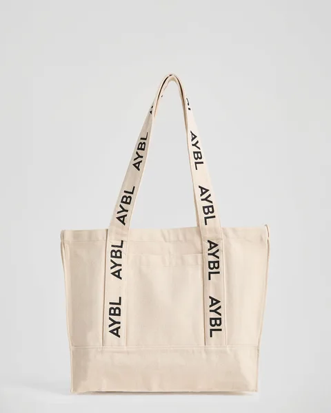 Branded Strap Tote Bag – Canvas