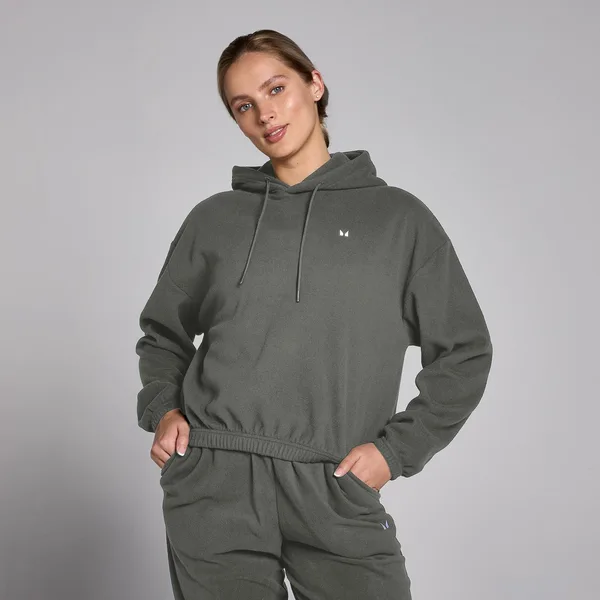 MP hoodie van fleecestof voor dames Metaalgrijs L