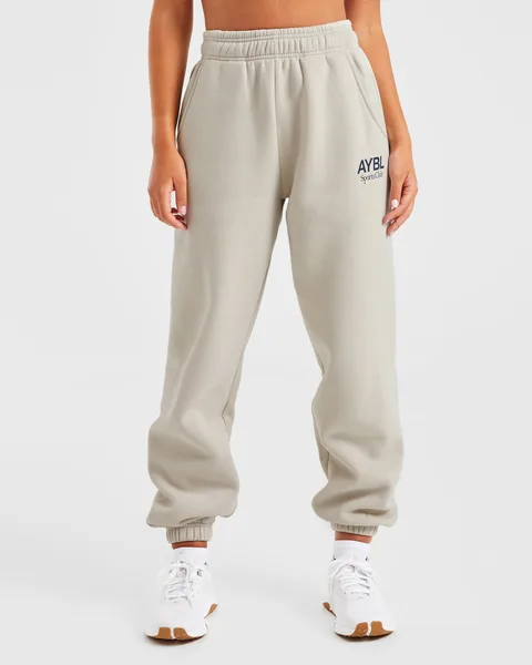 AYBL Sports Club Oversized Joggers Sand/Navy