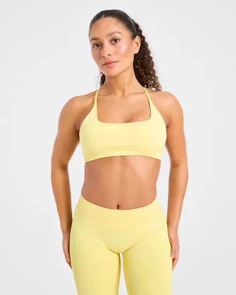 Enhance Seamless Sports Bra Bright Geel