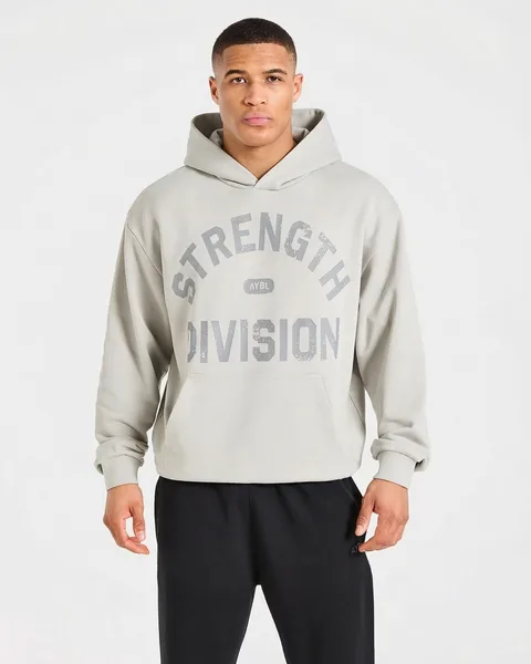Strength Division Oversized Hoodie Iced