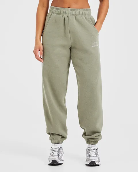 Athletics Track Oversized Joggers Muted Olive