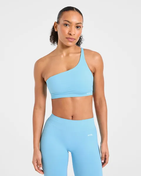 Enhance Seamless One Shoulder Sports Bra – Powder
