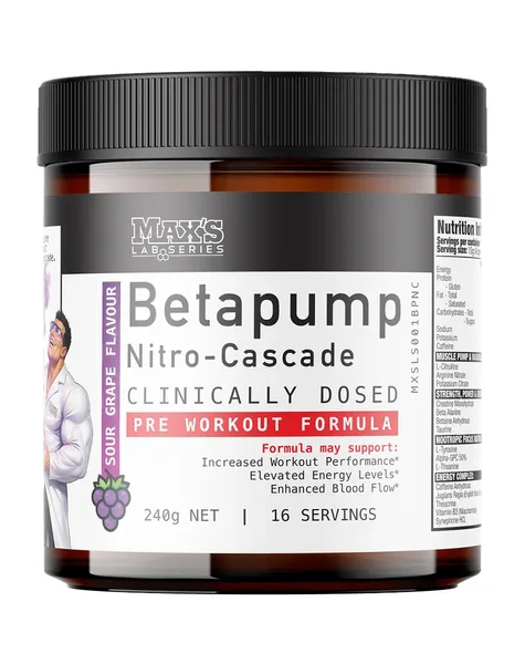 Max’s Betapump Nitro-Cascade Pre-Workout