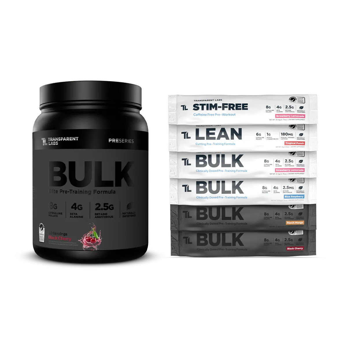 Bulk Black Pre-Workout + Free Variety Pack
