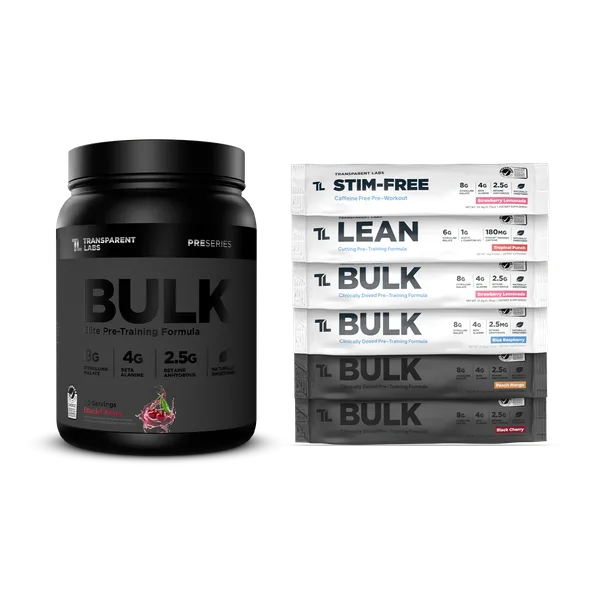 Bulk Black Pre-Workout + Free Variety Pack