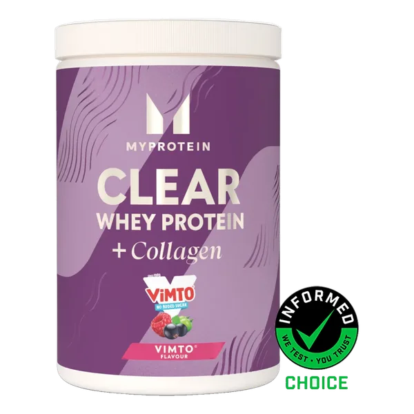 Clear Whey Protein Isolate 500g – Vimto Original + Collagen