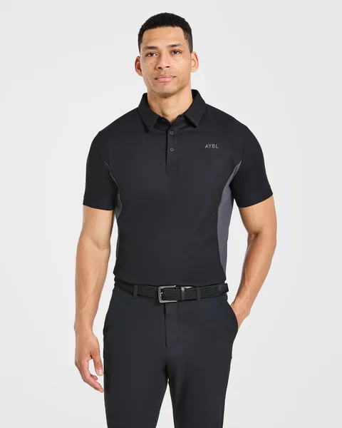 Edge Polo Schwarz/Charcoal