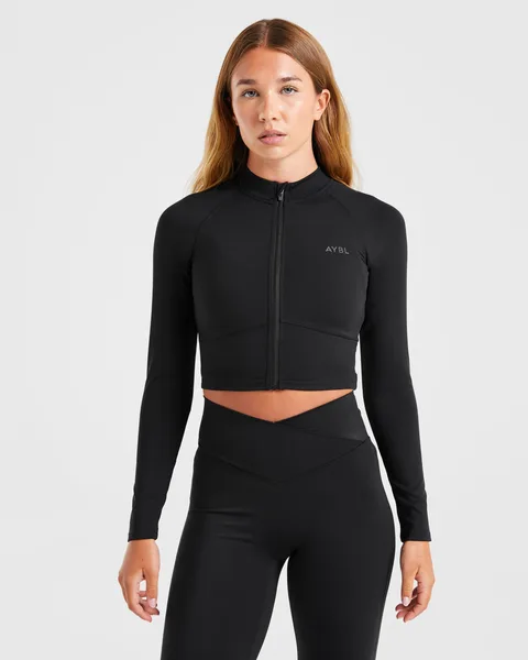 Sculpt Wrap Zip Up Jacket