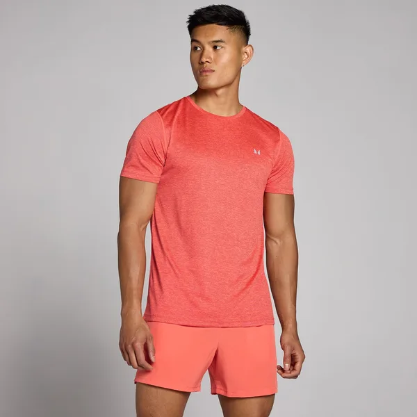 MP Tempo gemêleerd T-shirt voor heren Koraalrood L