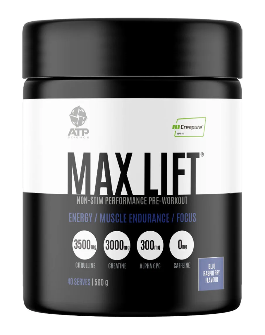 Max Lift Pre-Workout Blue