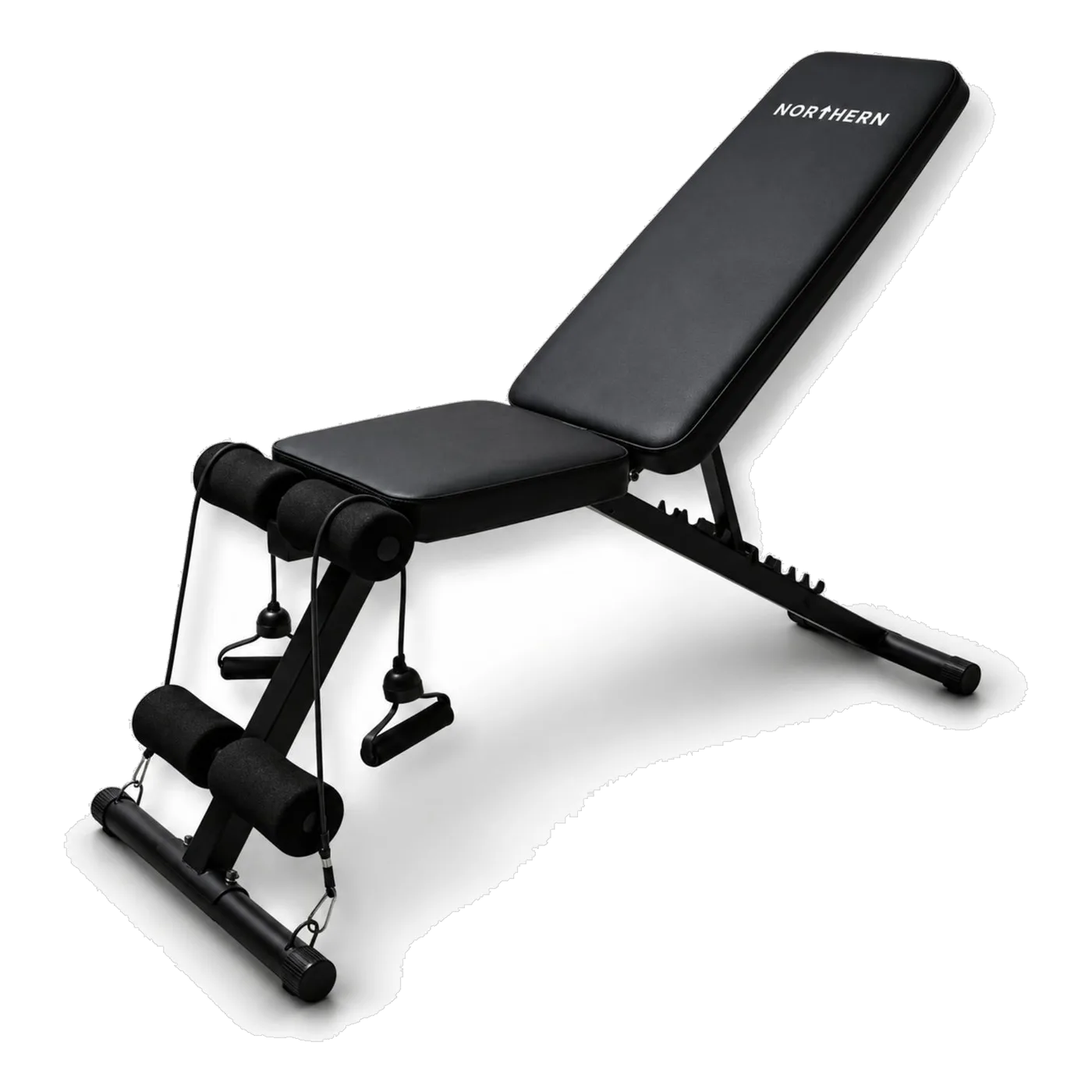 Northern Folding Adjustable Incline/Decline Bench with Bands