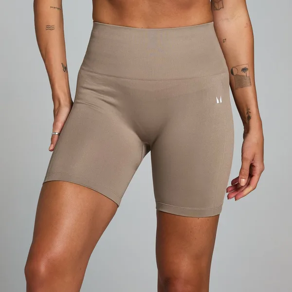 MP Shape naadloze fietsshort voor dames Lichttaupe L