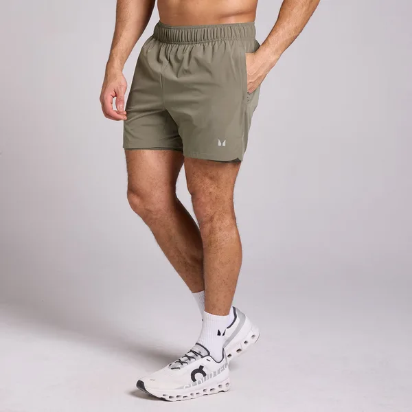 MP Heren 5 2-in-1 Training Short Bark XXXL