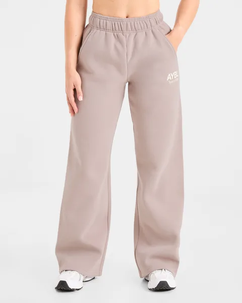 AYBL Sports Club Oversized Straight Leg Joggers Mink