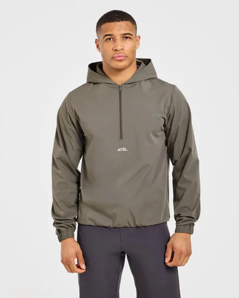Precision 1/4 Zip Wind Pullover Deep Woodland