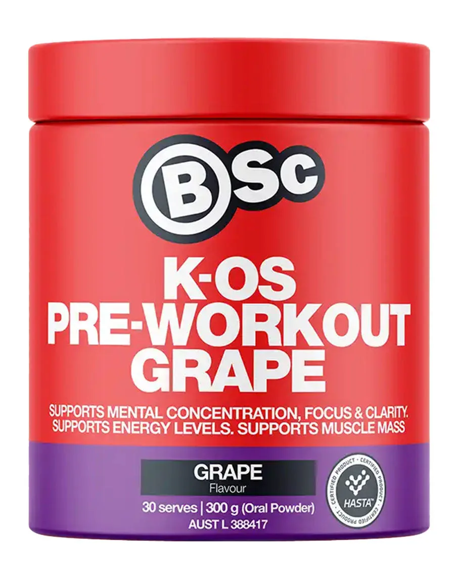K-OS Pre Workout Grape 30 Serves