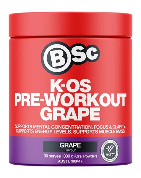 K-OS Pre Workout Grape 30 Serves