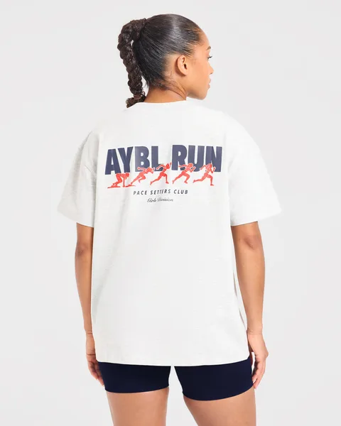 AYBL Run Oversized T Shirt – Heather