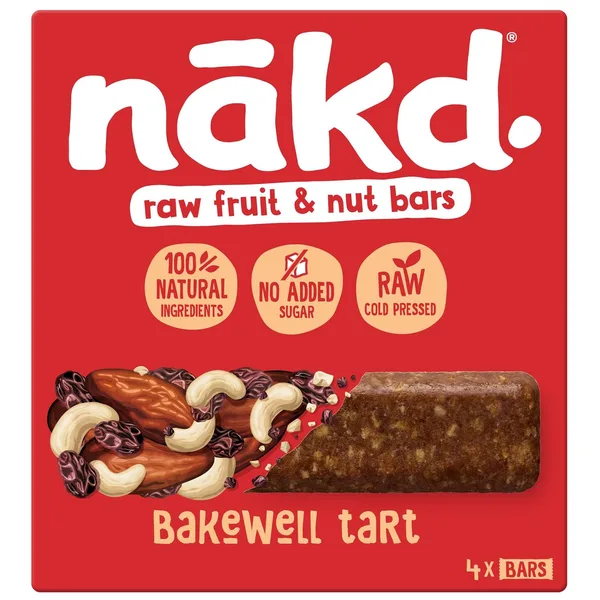 Bakewell Tart Fruit & Nut Bars 4 servings