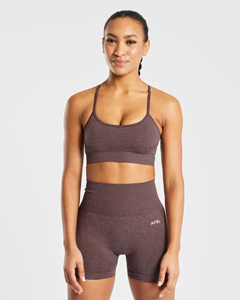 Empower Seamless Sports Bra – Brown Marl