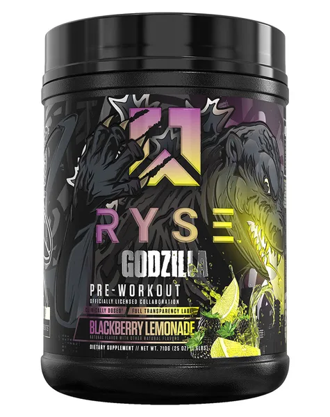 Godzilla Pre Workout Blackberry Lemonade 40 Serves